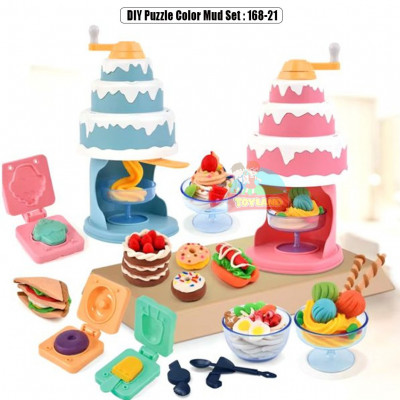 DIY Puzzle Color Mud Set : 168-21