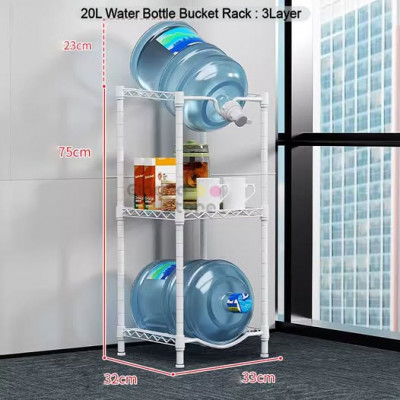 20L Water Bottle Bucket Rack : 3Layer